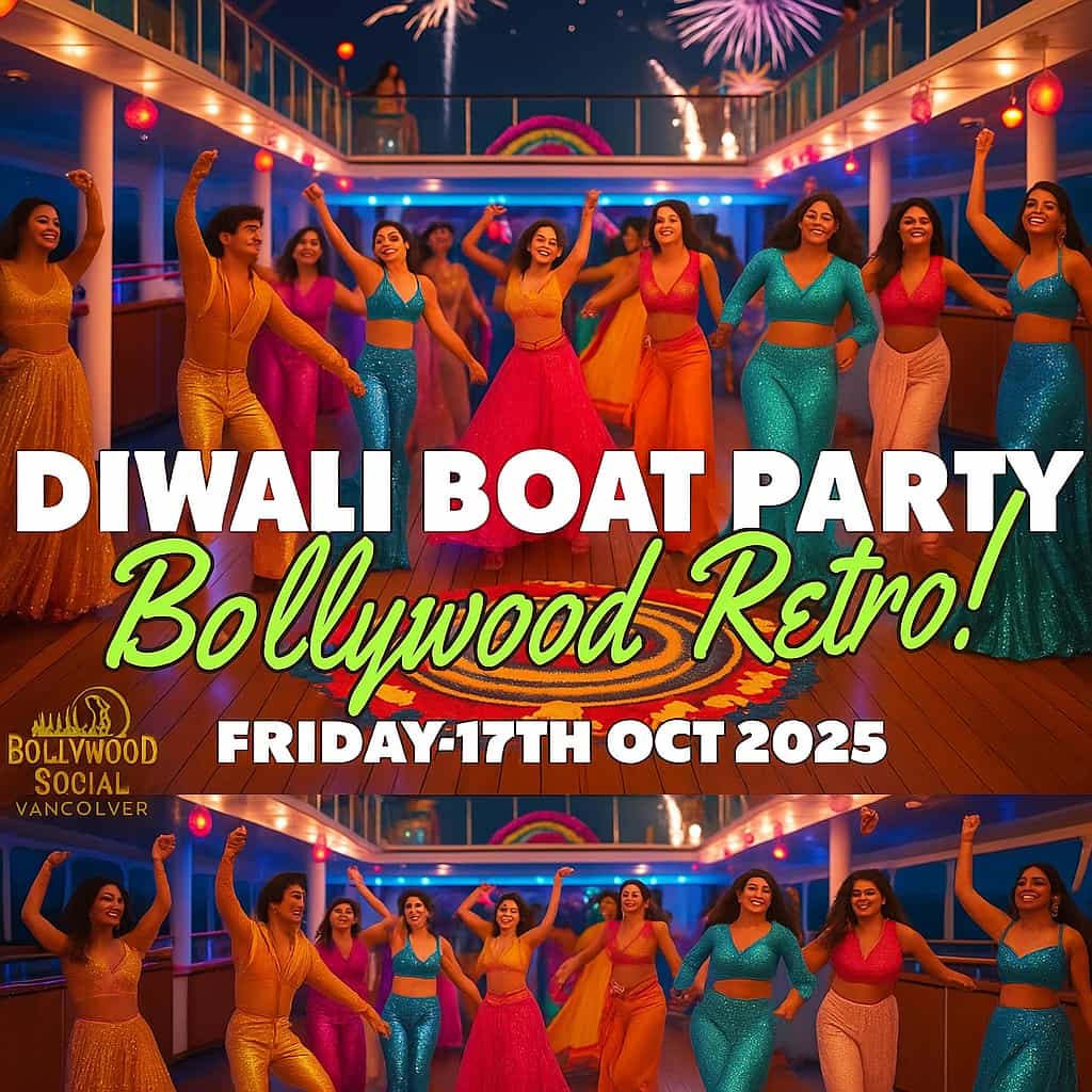 🛳️ DIWALI - RETRO BOLLYWOOD BOAT PARTY | Vancouver 2025 🎉✨🪔 (Oct 17)