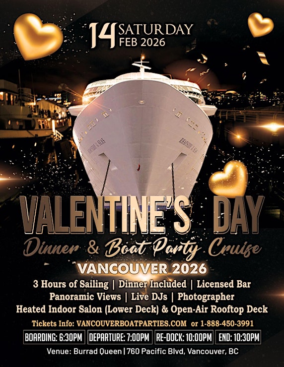 Valentine’s Day Boat Cruise Vancouver 2026