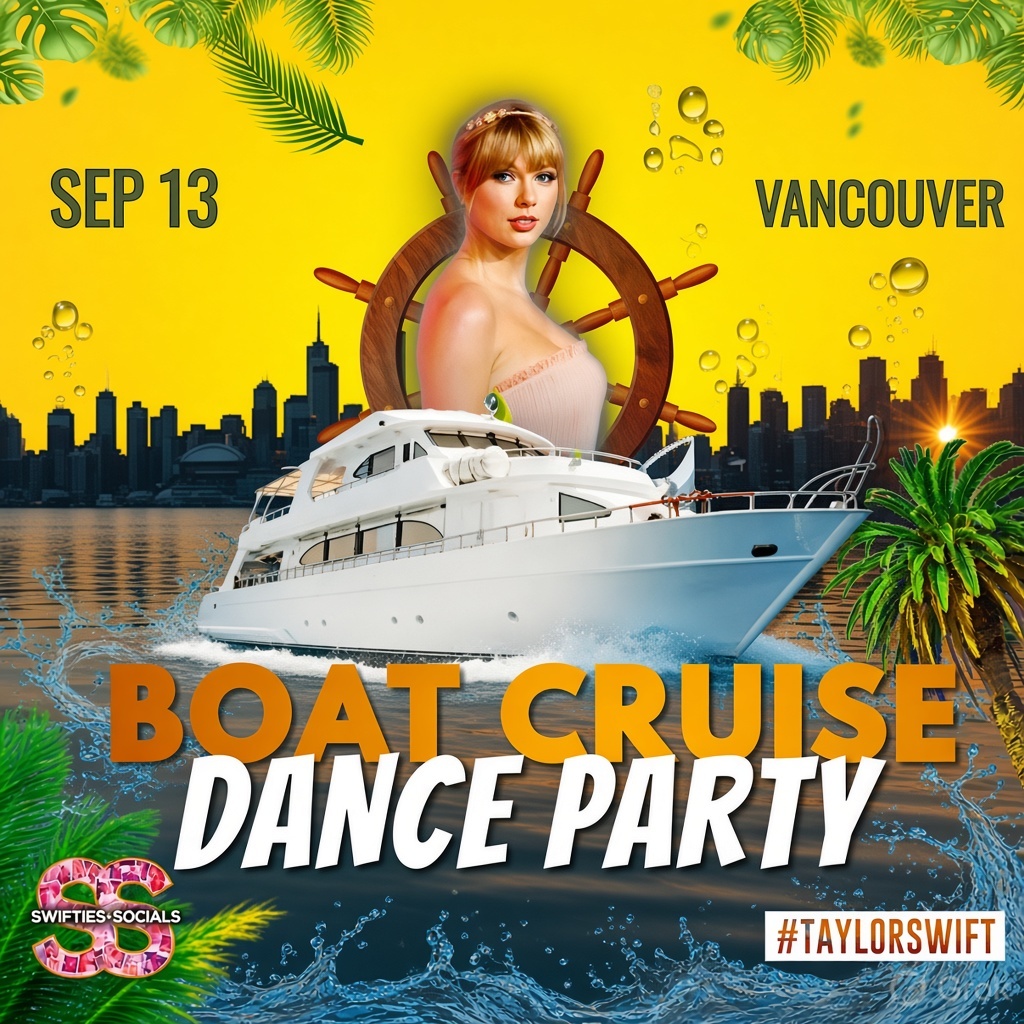 🚢 Taylor Swift Boat Cruise Dance Party Vancouver 2026 Burrard Queen 🌊🎶💃 (Sep 13)